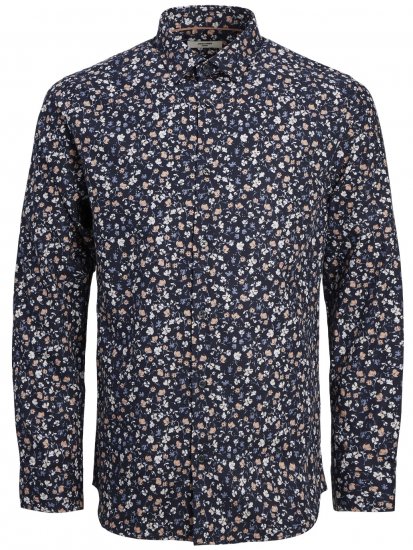 Jack & Jones JPRBLANORDIC LS Shirt Night Sky - Särgid - Meeste suured särgid 2XL – 8XL