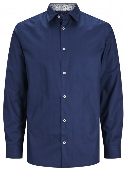 Jack & Jones JPRBLANORDIC DETAIL Shirt Perfect Navy - Särgid - Meeste suured särgid 2XL – 8XL