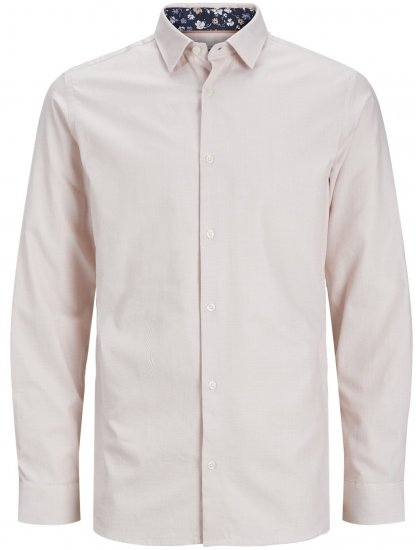Jack & Jones JPRBLANORDIC DETAIL Shirt Café Crème - Särgid - Meeste suured särgid 2XL – 8XL