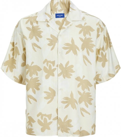 Jack & Jones JOREASTER MARSHALL Shirt Buttercream - Särgid - Meeste suured särgid 2XL – 8XL