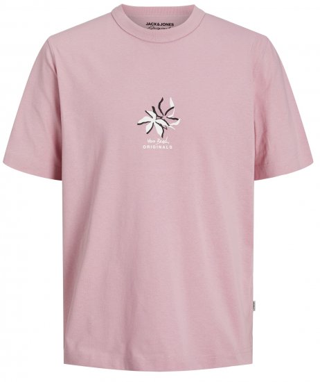 Jack & Jones JOREASTER ACTIVITY T-Shirt Pink Nectar - T-särgid - Suured T-särgid 2XL – 14XL