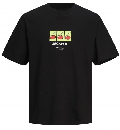 Jack & Jones JORBLOCKPOP T-Shirt Black - T-särgid - Suured T-särgid 2XL – 14XL