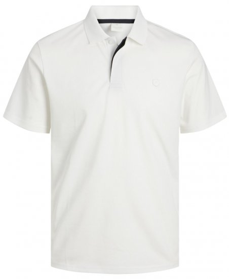 Jack & Jones Rodney Short Sleeve Polo White - Polosärgid - Meeste suured polosärgid 2XL – 8XL