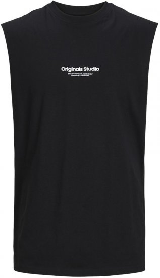 Jack & Jones VESTERBRO Sleeveless T-Shirt Black - T-särgid - Suured T-särgid 2XL – 14XL