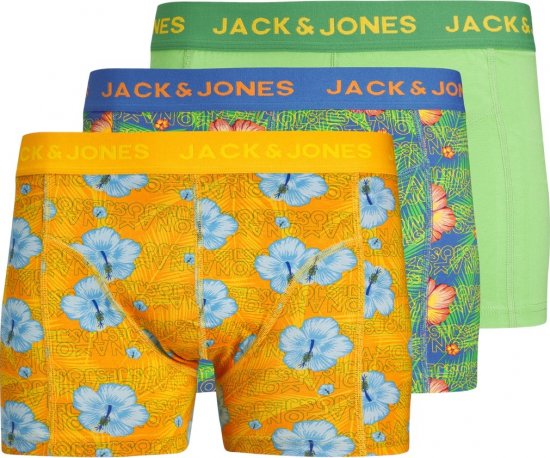 Jack & Jones JACHAWAII TRUNKS 3 PACK Palace Blue - Aluspesu ja ujumisriided - Aluspesu 2XL-8XL