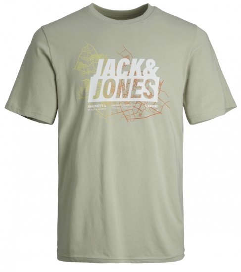 Jack & Jones JCOMAP SUMMER LOGO Desert sage - T-särgid - Suured T-särgid 2XL – 14XL
