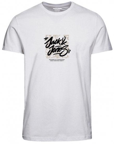 Jack & Jones JORSEQUOIA T-Shirt Bright White - T-särgid - Suured T-särgid 2XL – 14XL