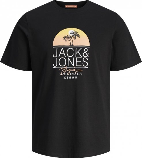 Jack & Jones JORCASEY T-Shirt Crew Neck Black - T-särgid - Suured T-särgid 2XL – 14XL