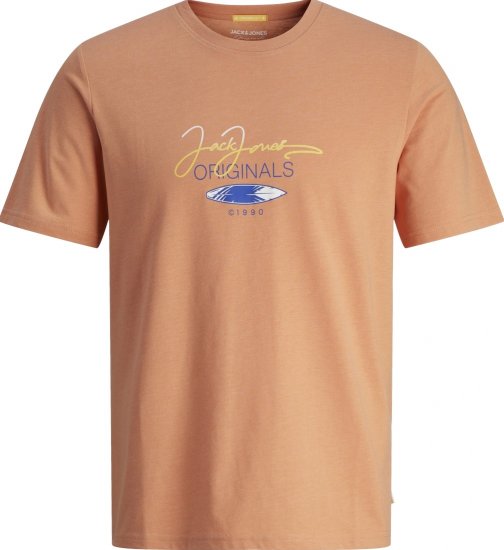 Jack & Jones JORCASEY T-Shirt Crew Neck Canyon Sunset - T-särgid - Suured T-särgid 2XL – 14XL