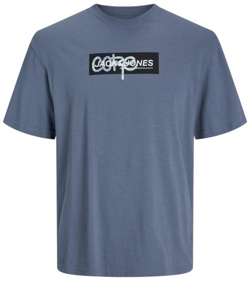 Jack & Jones JCOSUMMER PRINT T-Shirt Flint Stone - T-särgid - Suured T-särgid 2XL – 14XL