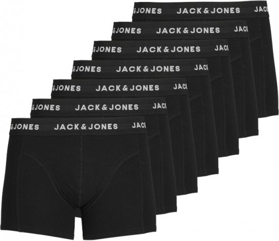 Jack & Jones HUEY Trunks 7-Pack Black - Aluspesu ja ujumisriided - Aluspesu 2XL-8XL