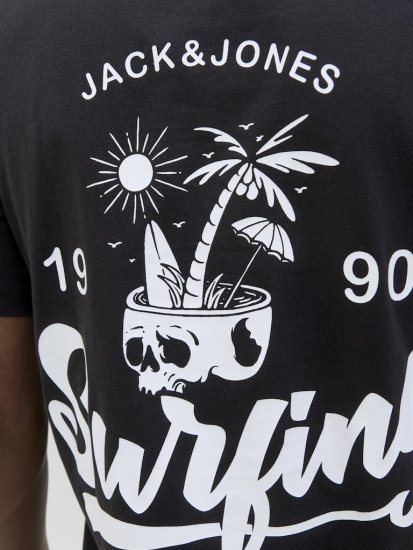 Jack & Jones Zekiel Crew Neck T-Shirt Black - T-särgid - Suured T-särgid 2XL – 14XL