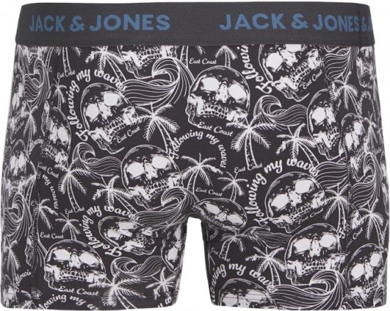Jack & Jones Damon Skull Trunks 3-Pack Black - Aluspesu ja ujumisriided - Aluspesu 2XL-8XL