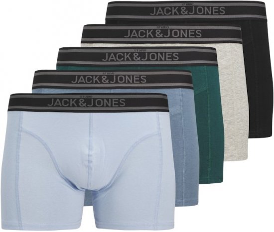 Jack & Jones Kyle Solid Trunks 5-Pack Deep Teal - Aluspesu ja ujumisriided - Aluspesu 2XL-8XL