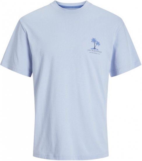 Jack & Jones Summer Vibes Crew Neck T-Shirt Chambray Blue - T-särgid - Suured T-särgid 2XL – 14XL