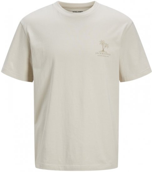  Jack & Jones Summer Vibes Crew Neck T-Shirt Moonbeam - T-särgid - Suured T-särgid 2XL – 14XL
