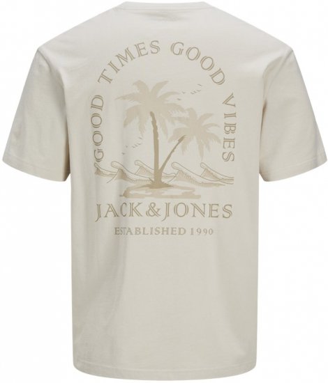  Jack & Jones Summer Vibes Crew Neck T-Shirt Moonbeam - T-särgid - Suured T-särgid 2XL – 14XL