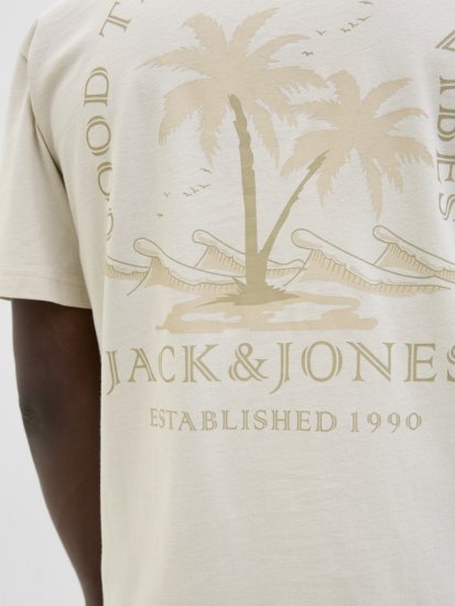  Jack & Jones Summer Vibes Crew Neck T-Shirt Moonbeam - T-särgid - Suured T-särgid 2XL – 14XL