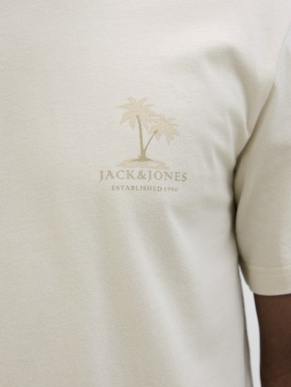  Jack & Jones Summer Vibes Crew Neck T-Shirt Moonbeam - T-särgid - Suured T-särgid 2XL – 14XL