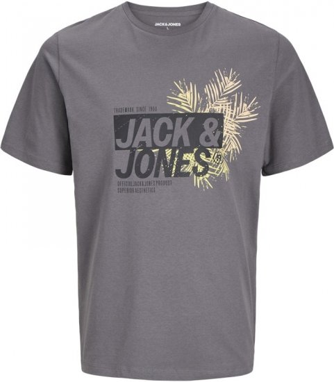 Jack & Jones Jaxon Crew Neck T-Shirt Castlerock - T-särgid - Suured T-särgid 2XL – 14XL