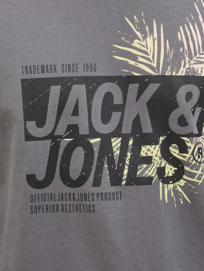 Jack & Jones Jaxon Crew Neck T-Shirt Castlerock - T-särgid - Suured T-särgid 2XL – 14XL