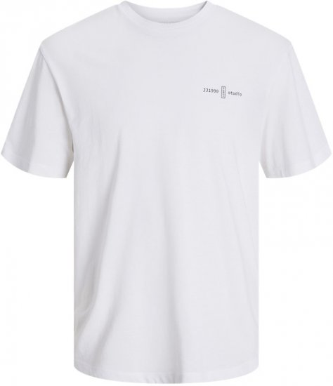 Jack & Jones Ayce Crew Neck T-Shirt White - T-särgid - Suured T-särgid 2XL – 14XL