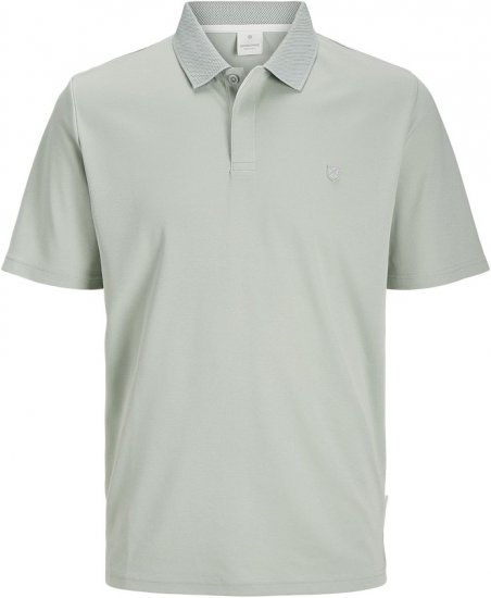 Jack & Jones Rodney Short Sleeve Polo Aqua Gray - Polosärgid - Meeste suured polosärgid 2XL – 8XL