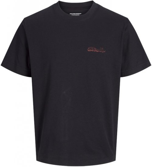 Jack & Jones Retiro Crew Neck T-Shirt Black - T-särgid - Suured T-särgid 2XL – 14XL