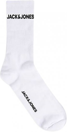 Jack & Jones BASIC LOGO Tennis Socks 5-Pack White - Aluspesu ja ujumisriided - Aluspesu 2XL-8XL