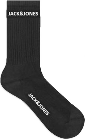 Jack & Jones BASIC LOGO Tennis Socks 5-Pack Black - Aluspesu ja ujumisriided - Aluspesu 2XL-8XL