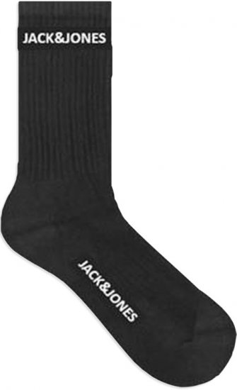 Jack & Jones BASIC LOGO Tennis Socks 5-Pack Black - Aluspesu ja ujumisriided - Aluspesu 2XL-8XL