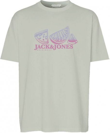 Jack & Jones Split Gradient Crew Neck T-Shirt Green - T-särgid - Suured T-särgid 2XL – 14XL