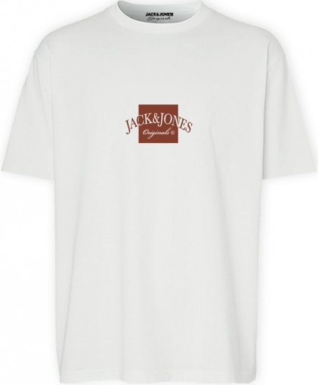 Jack & Jones Boston Crew Neck T-Shirt Bright White - T-särgid - Suured T-särgid 2XL – 14XL