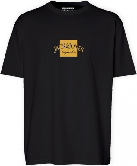 Jack & Jones Boston Crew Neck T-Shirt Black - T-särgid - Suured T-särgid 2XL – 14XL