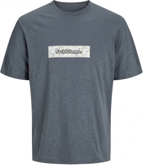 Jack & Jones Split Branding AOP Crew Neck T-Shirt Grey - T-särgid - Suured T-särgid 2XL – 14XL