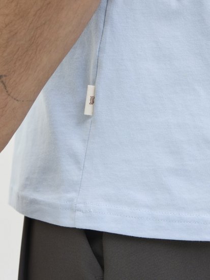 Jack & Jones Tavira Aop Pocket Crew Neck T-Shirt Skyway - T-särgid - Suured T-särgid 2XL – 14XL