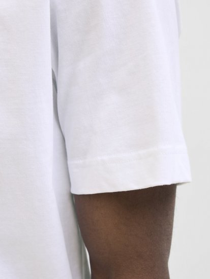 Jack & Jones Calma Crew Neck T-Shirt Bright White - T-särgid - Suured T-särgid 2XL – 14XL