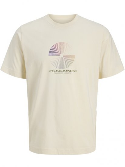 Jack & Jones Calma Crew Neck T-Shirt Sweet Corn - T-särgid - Suured T-särgid 2XL – 14XL