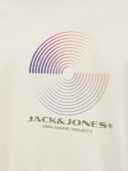 Jack & Jones Calma Crew Neck T-Shirt Sweet Corn - T-särgid - Suured T-särgid 2XL – 14XL