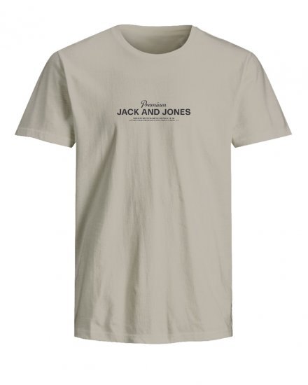 Jack & Jones Ferris Crew Neck T-Shirt Silver Lining - T-särgid - Suured T-särgid 2XL – 14XL