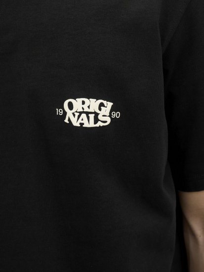  Jack & Jones Tavira Type Crew Neck T-Shirt Black - T-särgid - Suured T-särgid 2XL – 14XL