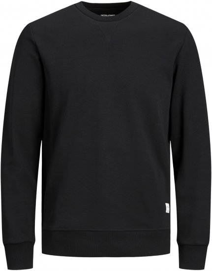 Jack & Jones Basic Sweatshirt Black - Sviitrid ja dressipluusid - Meeste suured kapuutsiga jakid suurustes 2XL – 14XL