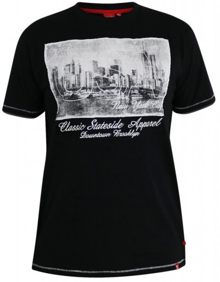 D555 Jayden T-shirt Black - T-särgid - Suured T-särgid 2XL – 14XL