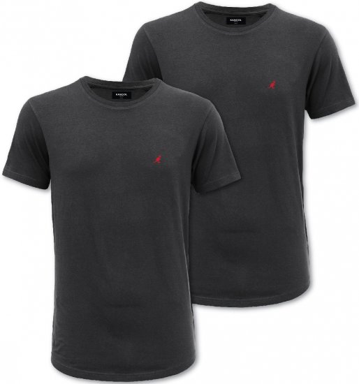 Kangol Jetta T-shirt Black 2-pack - T-särgid - Suured T-särgid 2XL – 14XL