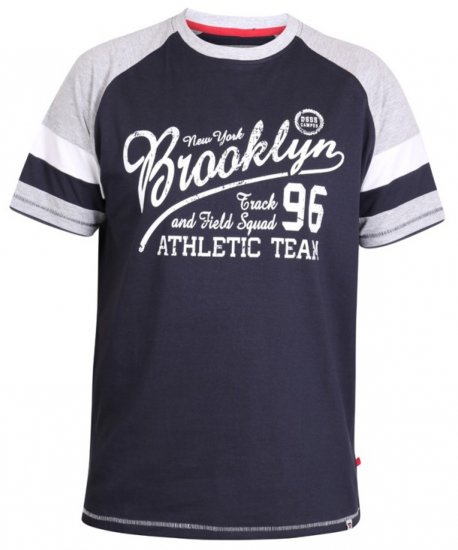 D555 Jones T-shirt Navy - T-särgid - Suured T-särgid 2XL – 14XL