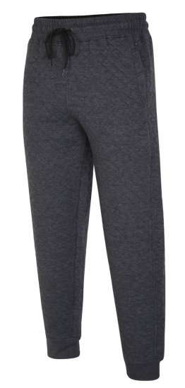 Kam Jeans 238 Quilted Jersey Joggers Charcoal - Dressipüksid ja -šortsid - Spordipüksid ja Lühikesed Spordipüksid