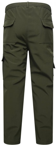 Kam Jeans 245 Softshell elastsed püksid khaki - Teksad ja püksid - Meeste suured teksad W40 – W70