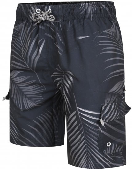 Kam Jeans 3002 Leaf Print Cargo Swimshorts - Aluspesu ja ujumisriided - Aluspesu 2XL-8XL