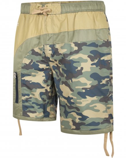 Kam Jeans 3004 Camo Panel Board Swimshorts - Aluspesu ja ujumisriided - Aluspesu 2XL-8XL