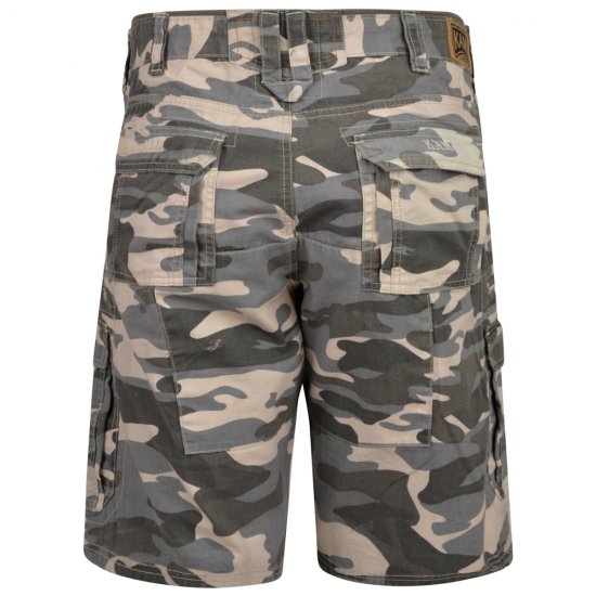 Kam Jeans 329 Short Charcoal Camo - Lühikesed püksid - Lühikesed Püksid suured suurused: W40-W60